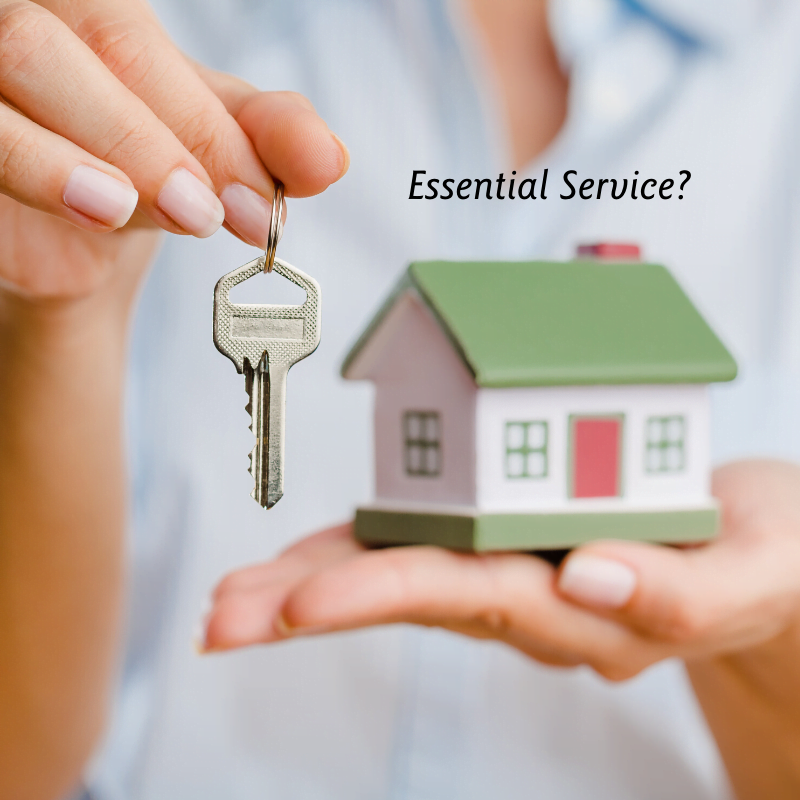 Real Estate – Really an Essential Service?